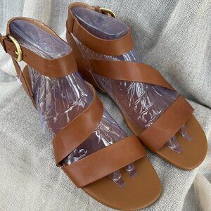 New FRANCO SARTO Gustar Women's Leather Sandals 9.5 M